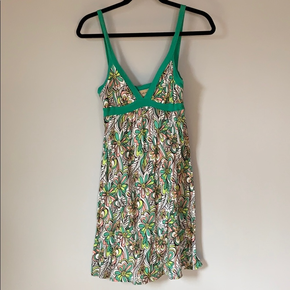Ella Moss Retro Flower Pattern Sun Dress Size: S